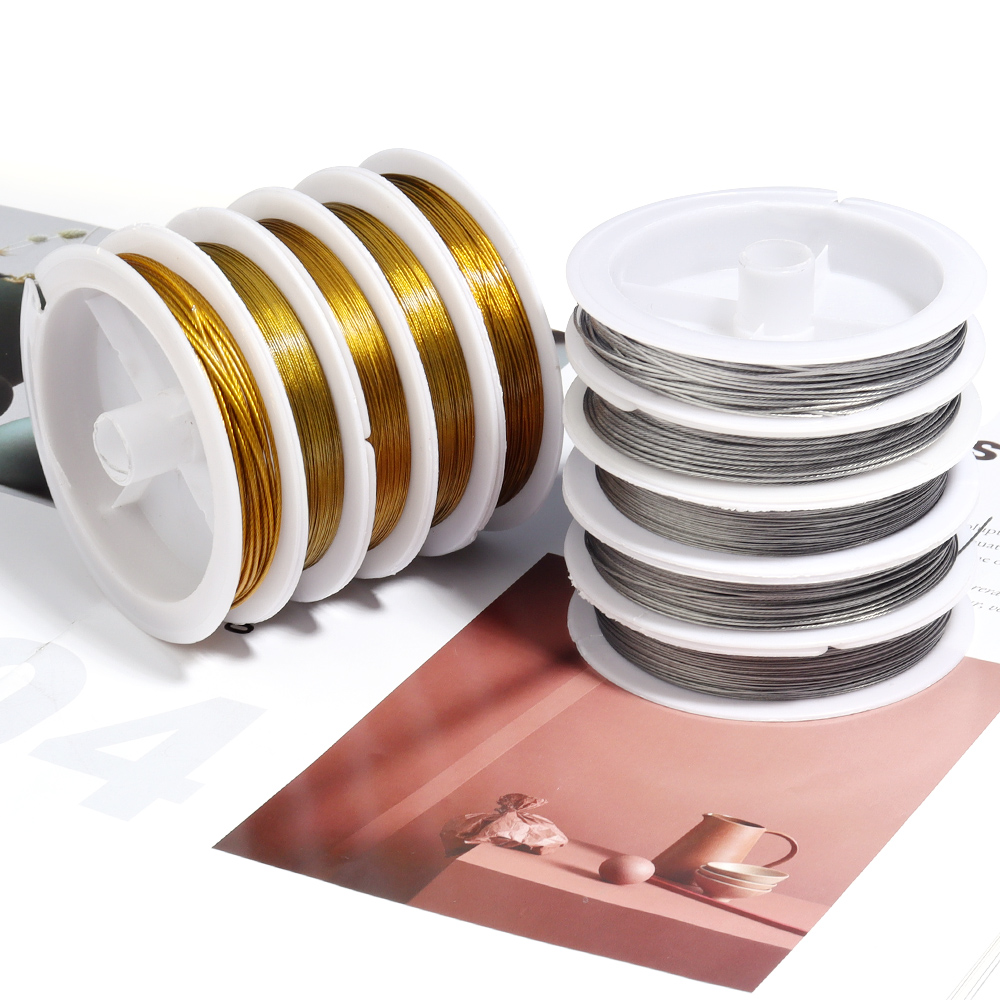 Jewelry Making Thread - 1 Roll 0.3/0.45/0.5/0.6/0.7/0.8/1.0mm Sturdy Stain Steel