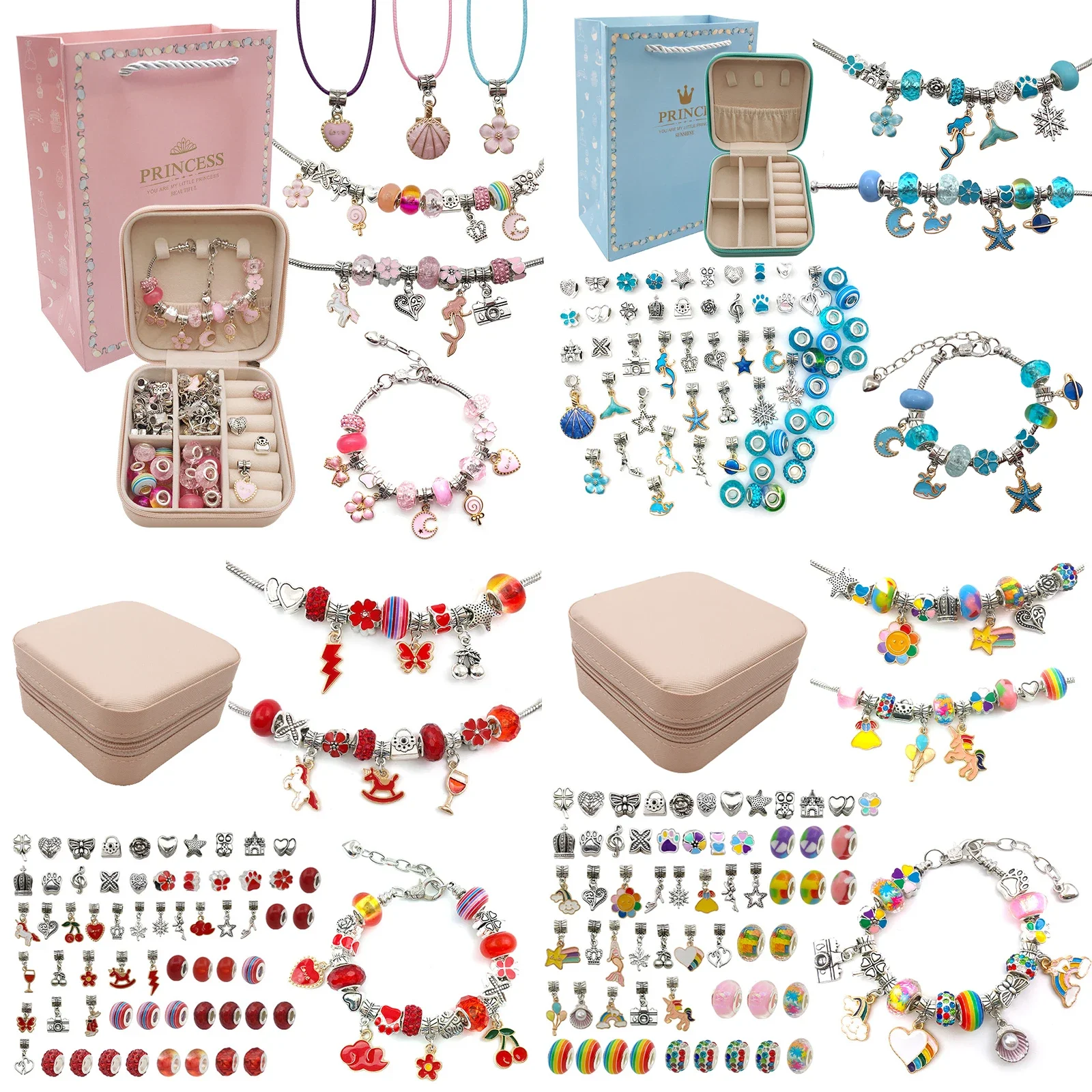 Jewelry Making Kits For Girls - Charm Bracelet Making Kit for Girls,Gift