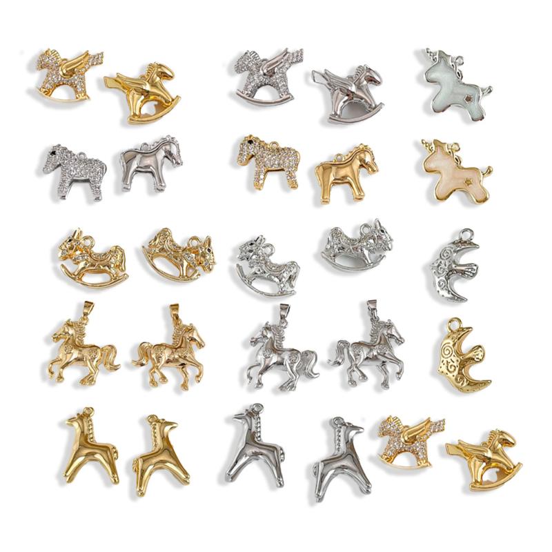 Jewelry Making In La - [HS][LA]1PC Pony Pendants Animal Horse Charms