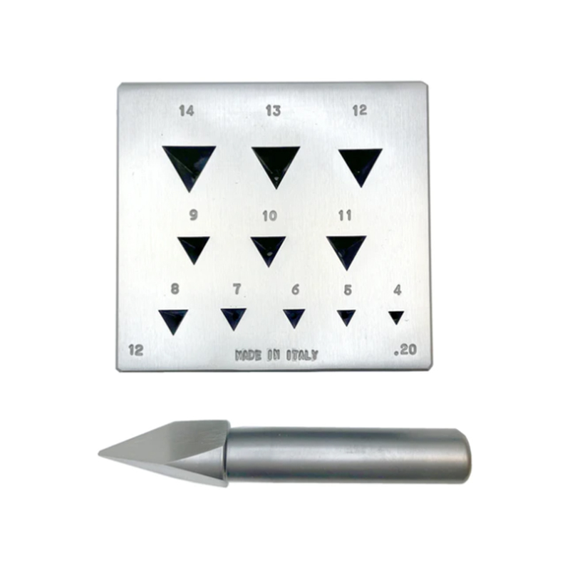 Xtool Jewelry Making - OMO Triangle Bezel Block with Punch