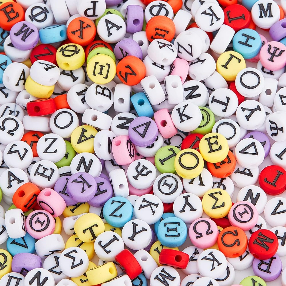 Jewelry Making Thread - Greek Alphabet Bead Stretch Bracelets Making