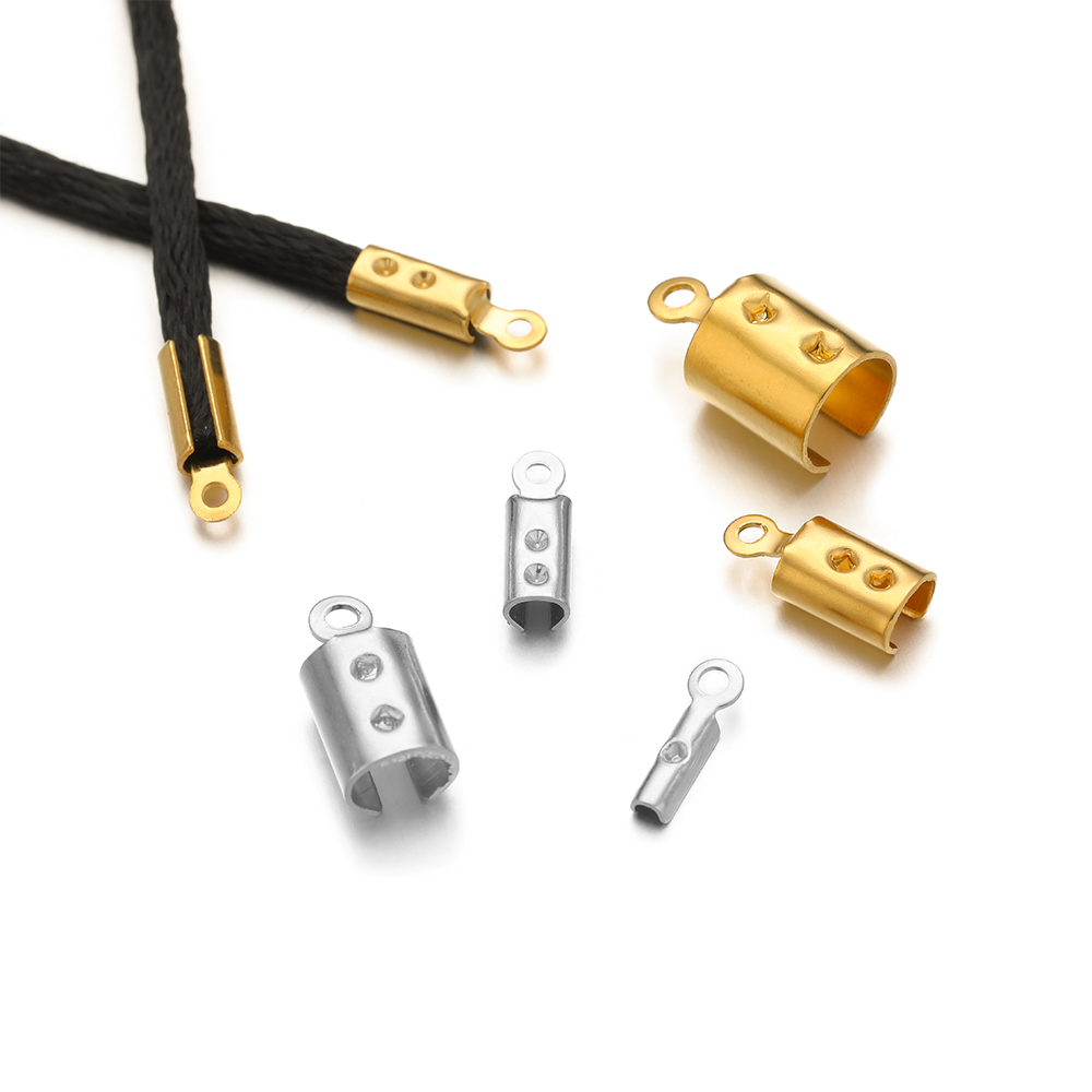 Jewelry Making Beads - 50pcs Stainless Steel High Quality Crimp