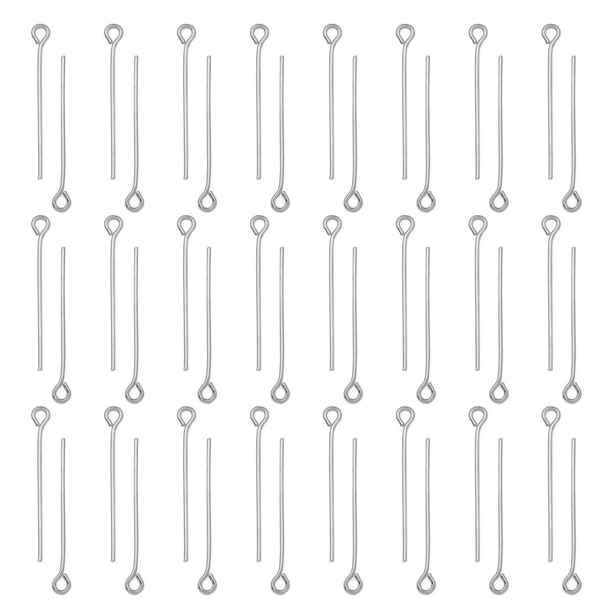 Jewelry Making Equipment - 100Pcs/Lot Stainless Steel Eye Pins Diy