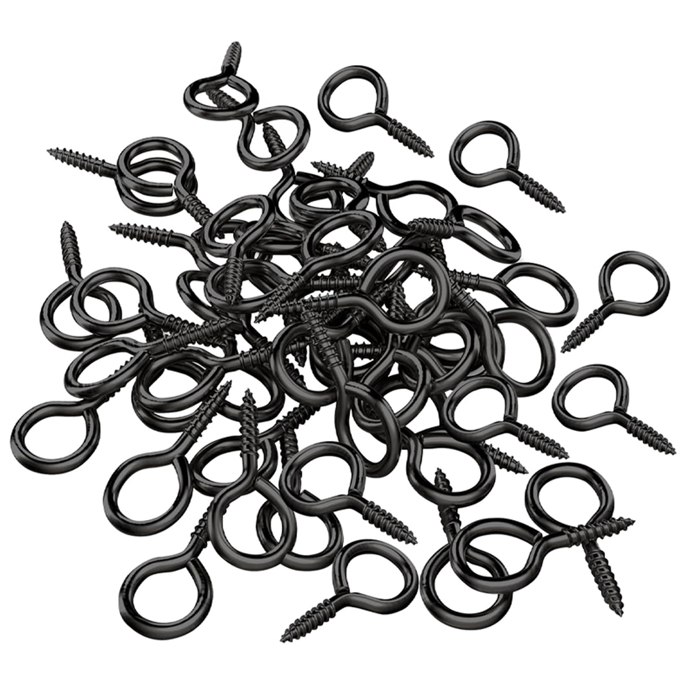 Jewelry Making Thread - 200Pcs/Lot Black Small Tiny Mini Eye