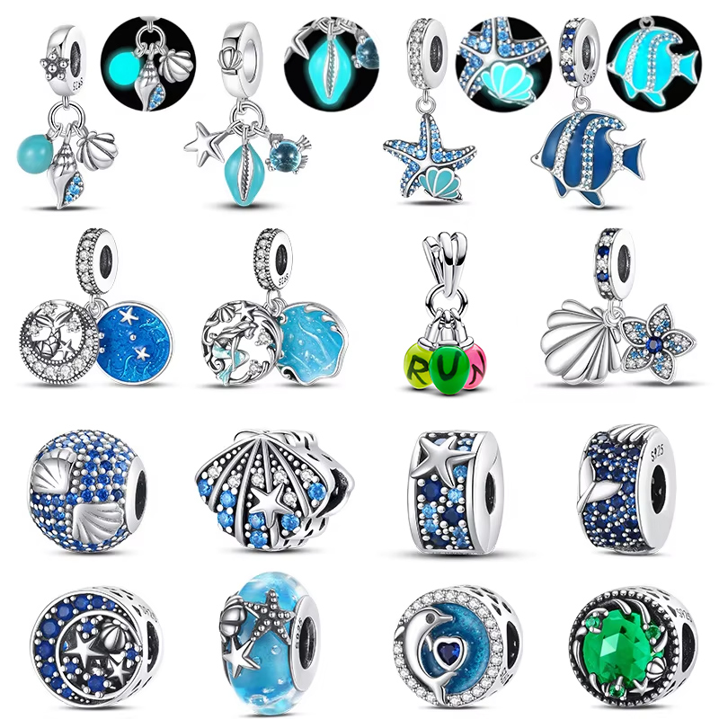 Jewelry Making In La - 925 Sterling Silver Ocean Glow Fish