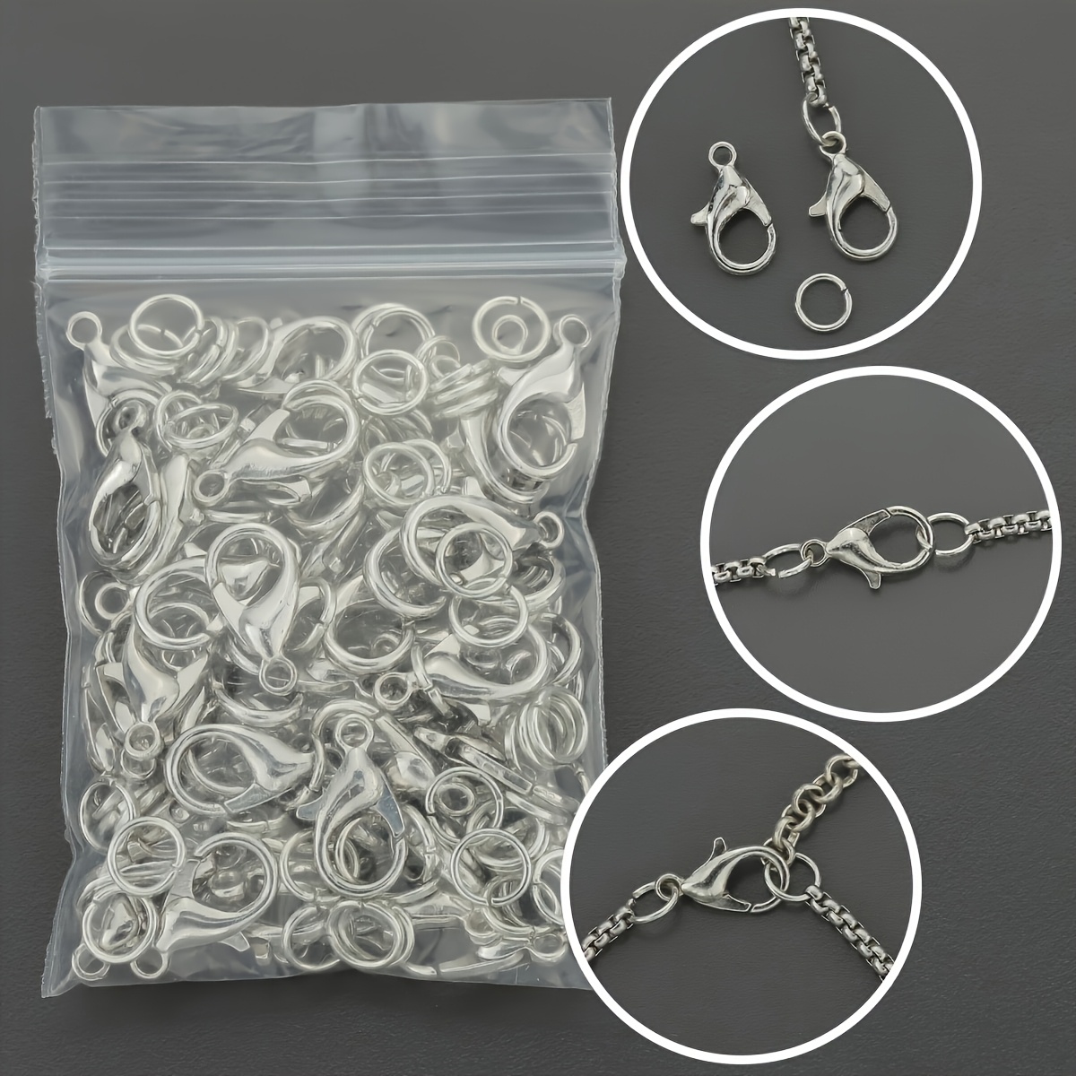 1/2/300pcs Lobster Clasps Open - đánh giá và giá Jewelry Making Equipment
