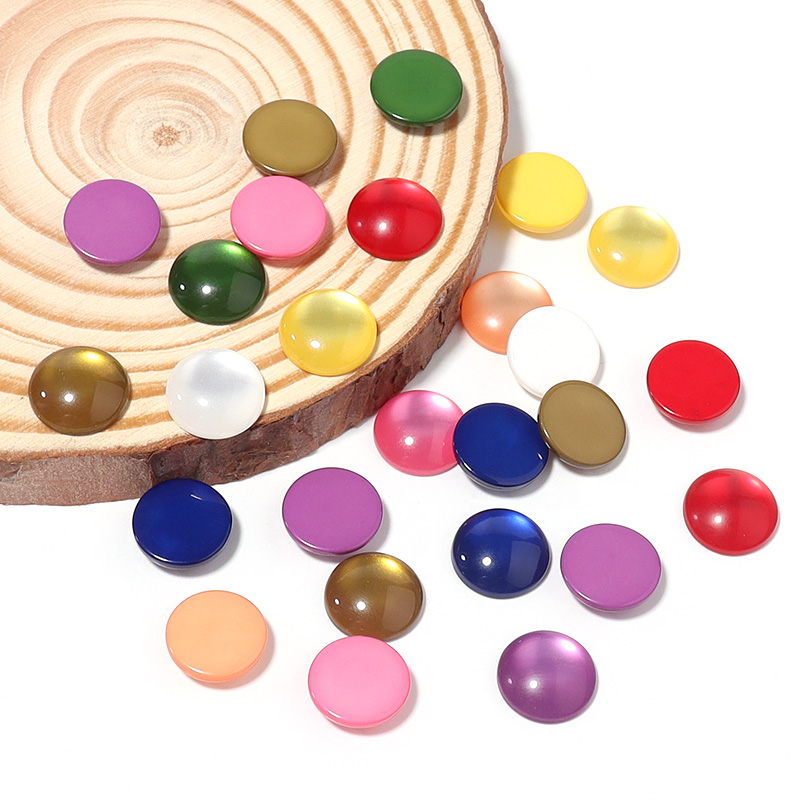 50pcs Mixed Color Resin Caboch - đánh giá và giá Jewelry Making Gemstones