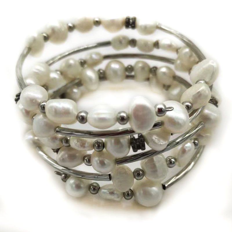 33 Inches 7-8mm Purple Memory  - đánh giá và giá Memory Wire Bracelet