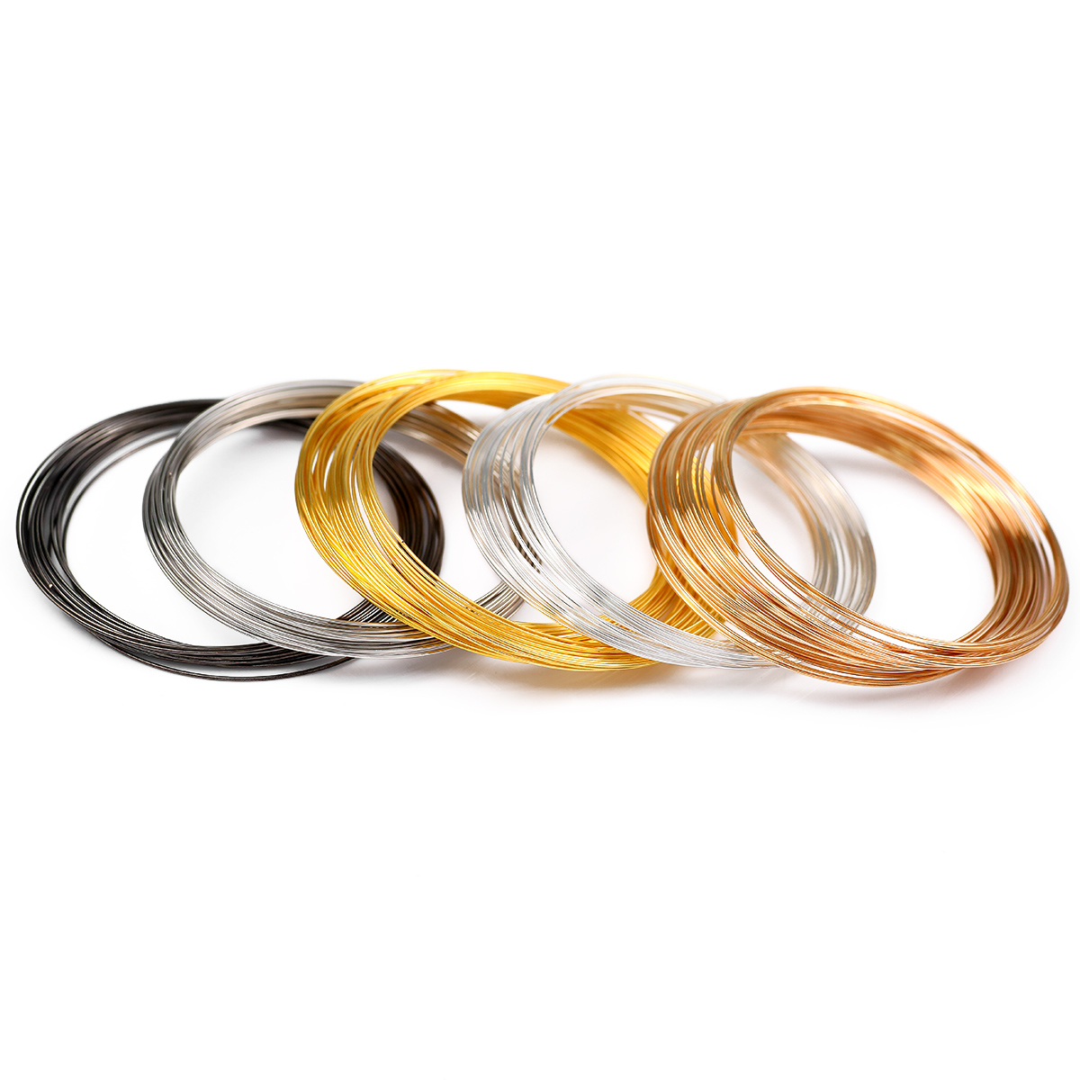 50Loops/Lot 0.6mm Memory Steel - đánh giá và giá Memory Wire Bracelet