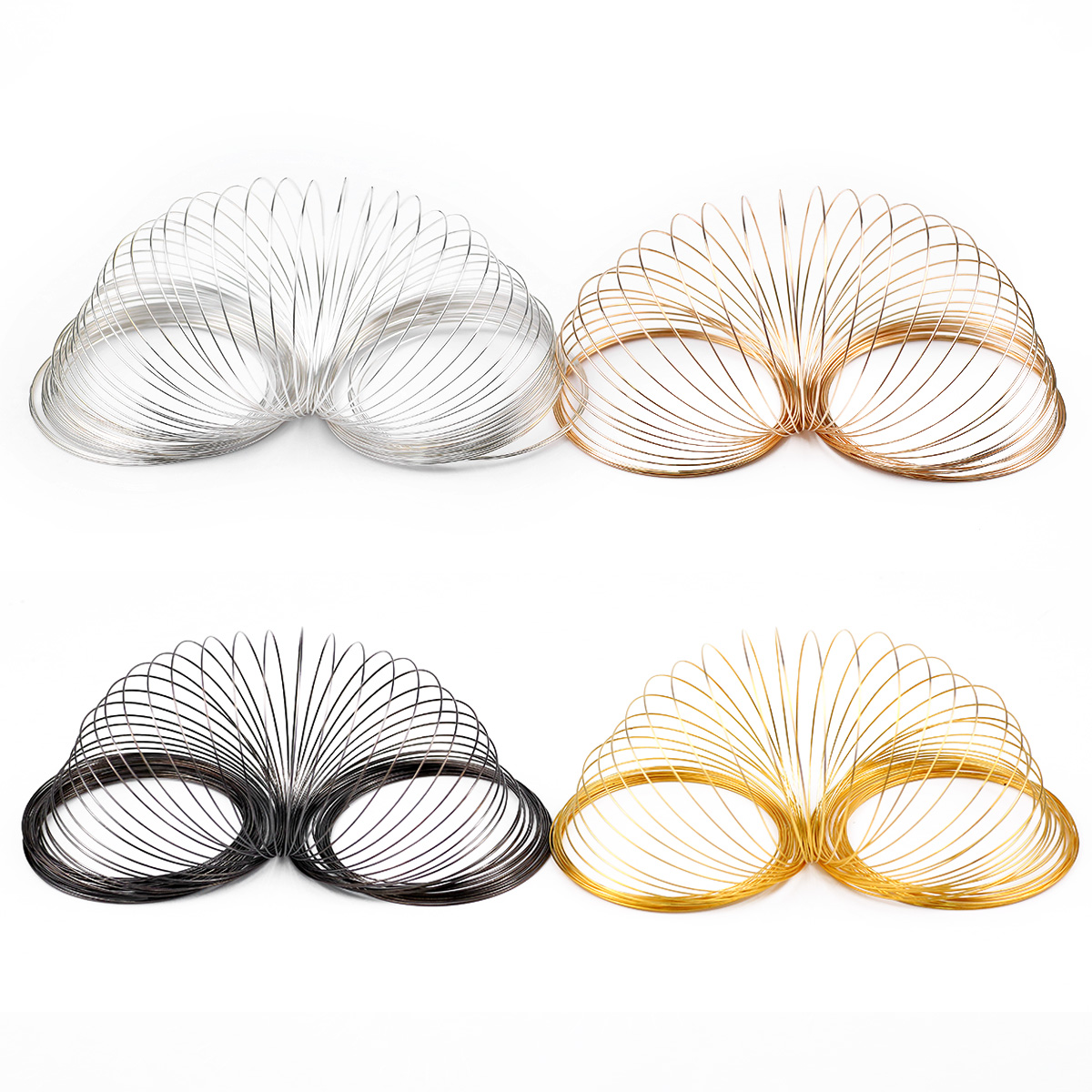 50Loops/Lot 0.6mm Memory Steel - đánh giá và giá Memory Wire Bracelet