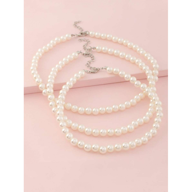 3pcs/Set Girls White Pearl Bea - đánh giá và giá Jewelry Making Kits For Girls