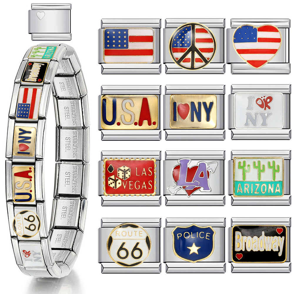 1pc Y2K Italian Charm Bracelet - đánh giá và giá Jewelry Making In La