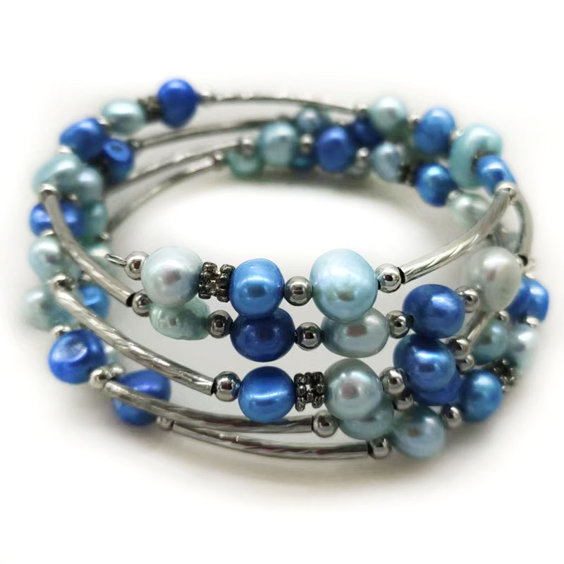 33 inches 7-8mm Rainbow Natura - đánh giá và giá Memory Wire Bracelet