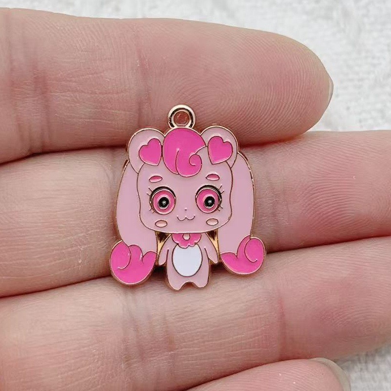 10pcs Cartoon Cute Drip Oil Al - đánh giá và giá Jewelry Making Jewelry