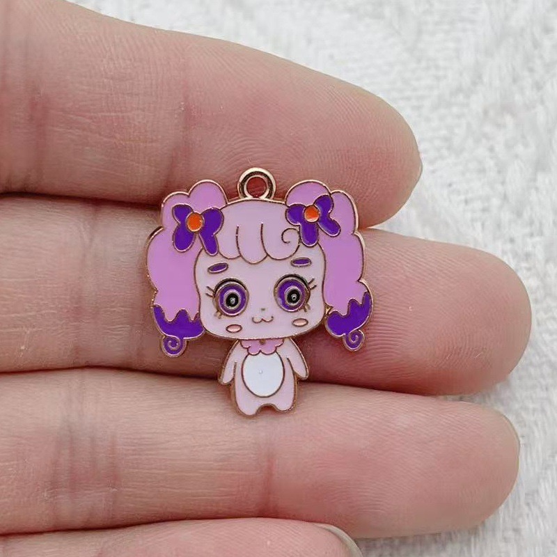 10pcs Cartoon Cute Drip Oil Al - đánh giá và giá Jewelry Making Jewelry