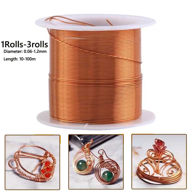 1-3Roll  Soft Copper Wire for  - đánh giá và giá Jewelry Making Thread