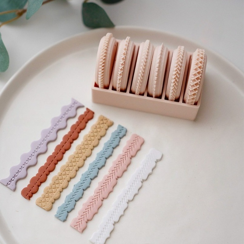 6pcs Polymer Clay Lace Texture - đánh giá và giá Jewelry Making Hand Tools