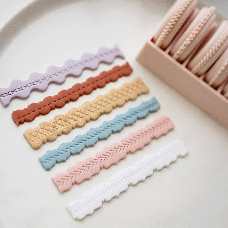 6pcs Polymer Clay Lace Texture - đánh giá và giá Jewelry Making Hand Tools