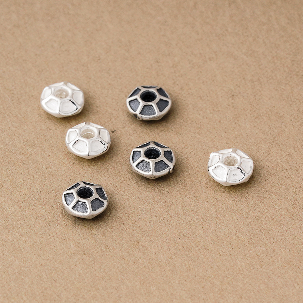 925 Silver Beads Hexagon Groov - đánh giá và giá Jewelry Making In La