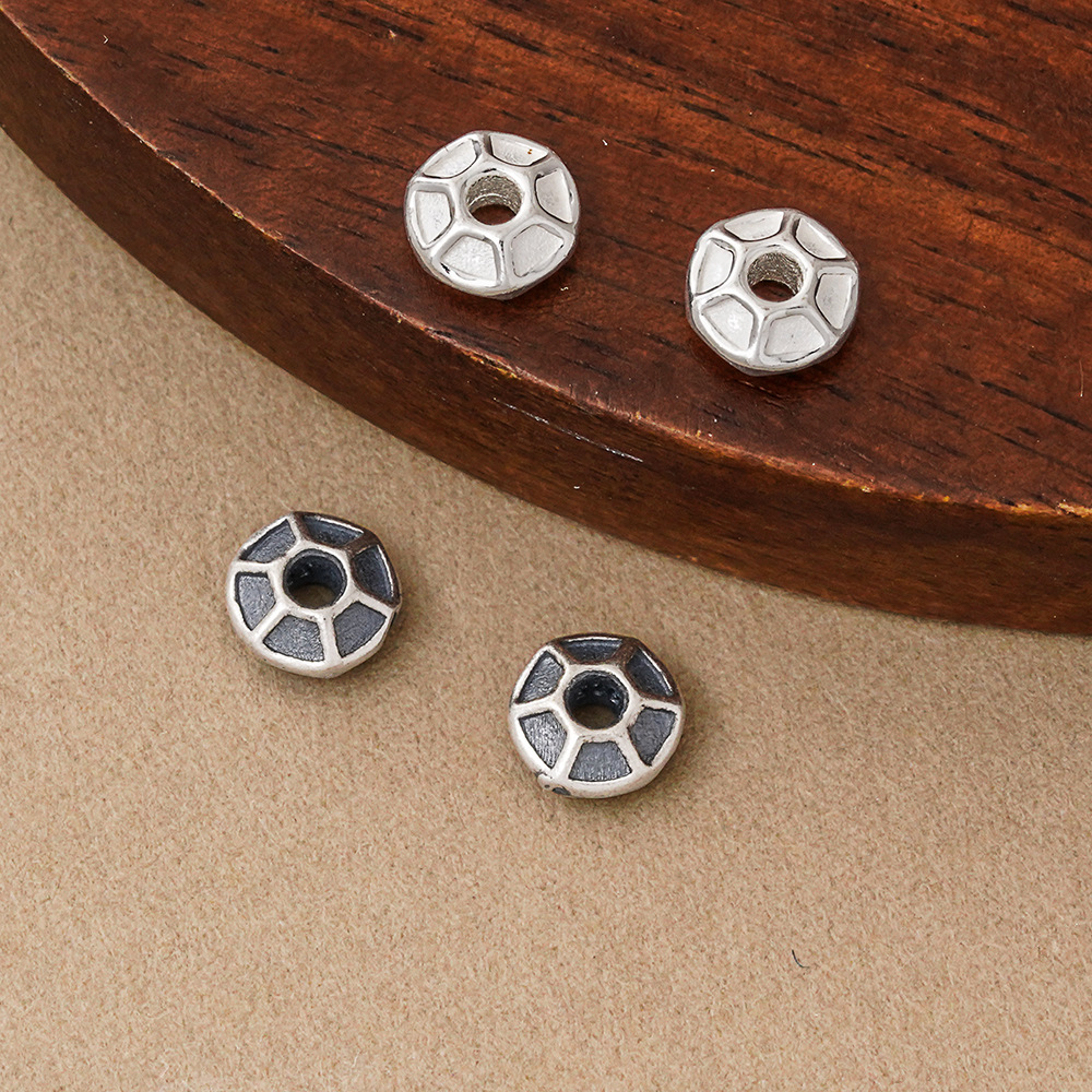 925 Silver Beads Hexagon Groov - đánh giá và giá Jewelry Making In La