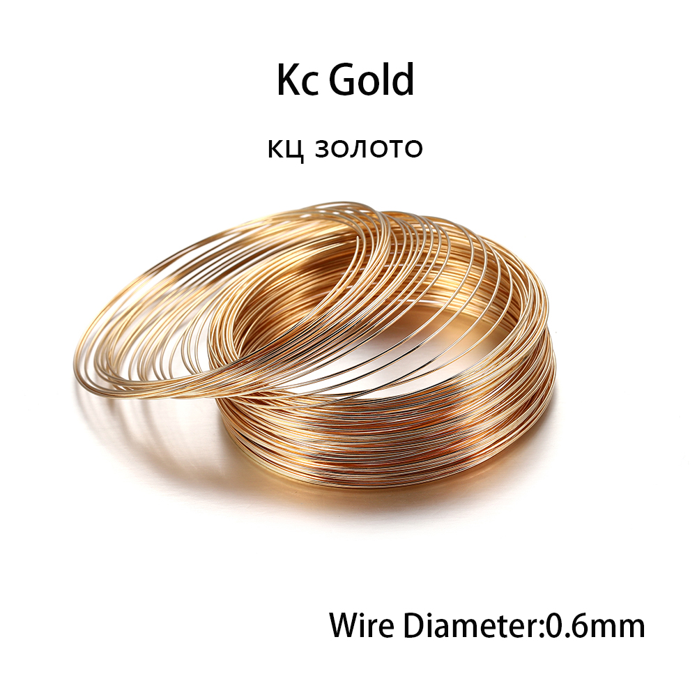 100 Loops/lot 0.6mm Silver Gol - đánh giá và giá Memory Wire Bracelet
