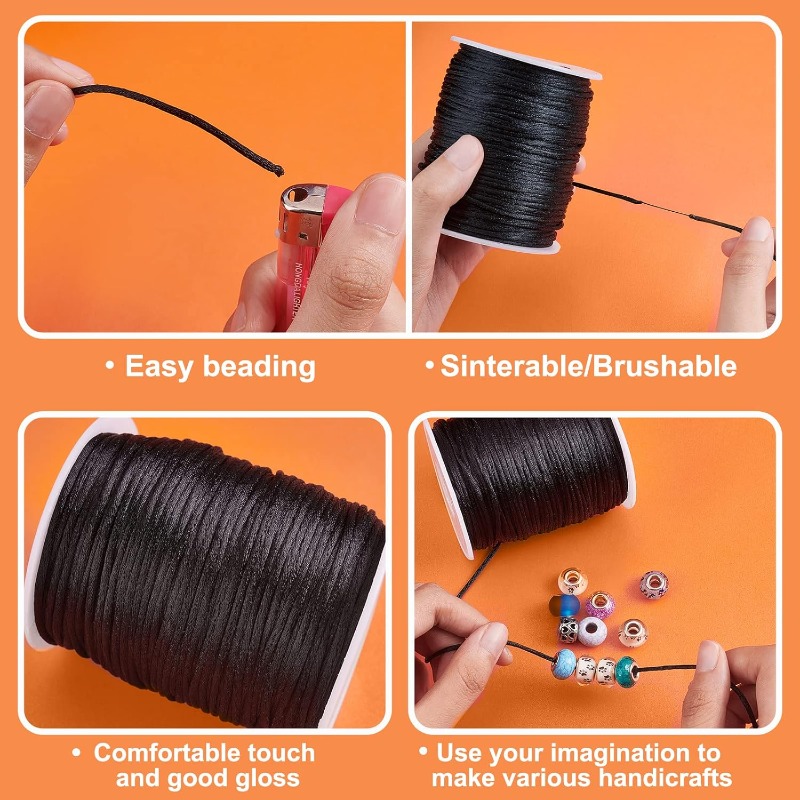 106 Yards Rattail Satin Cords  - đánh giá và giá Knotting Cord Silk