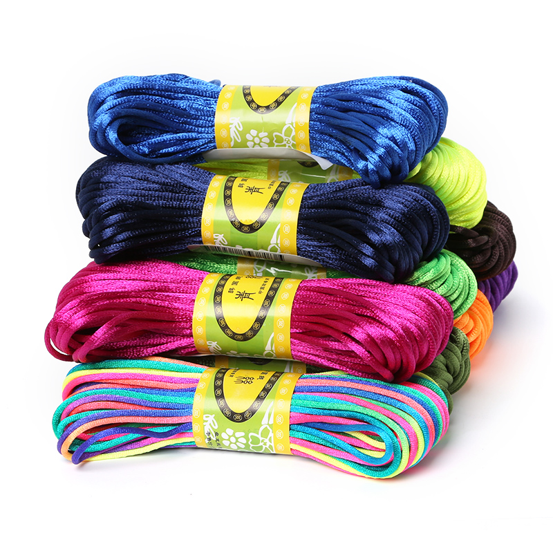2mm 20meter Soft Satin Rattail - đánh giá và giá Knotting Cord Silk