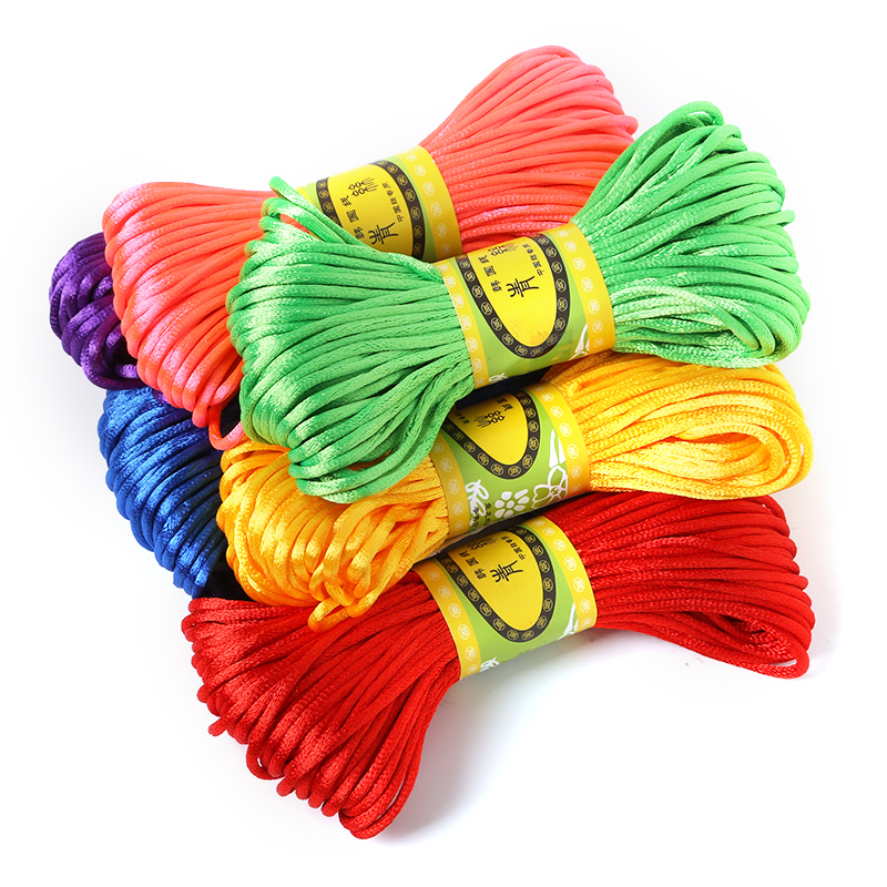 2mm 20meter Soft Satin Rattail - đánh giá và giá Knotting Cord Silk