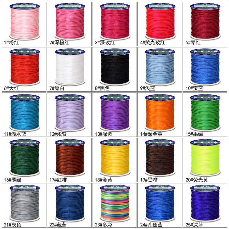 1.5Mm 2Mm 2.5Mm Nylon Cotton Đ - đánh giá và giá Knotting Cord Silk