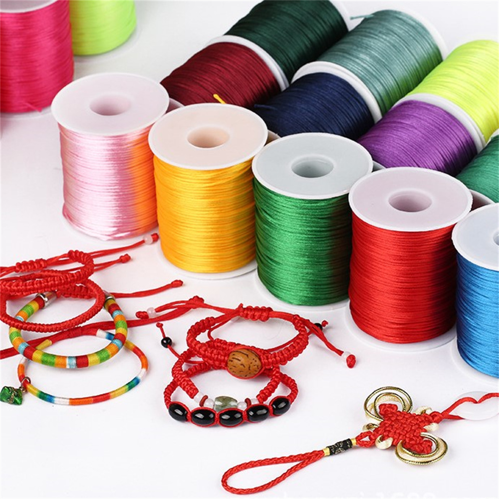 1mm Rope  50meters/roll Satin  - đánh giá và giá Knotting Cord Silk