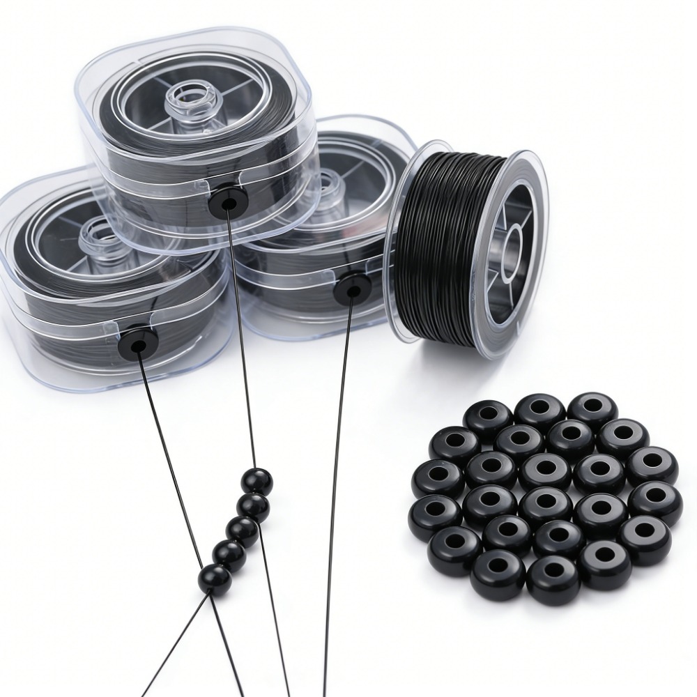 0.5-1mm Black Elastic Crystal  - đánh giá và giá Jewelry Making Thread