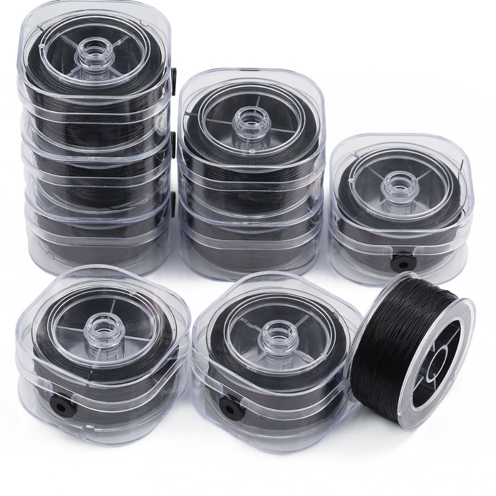 0.5-1mm Black Elastic Crystal  - đánh giá và giá Jewelry Making Thread