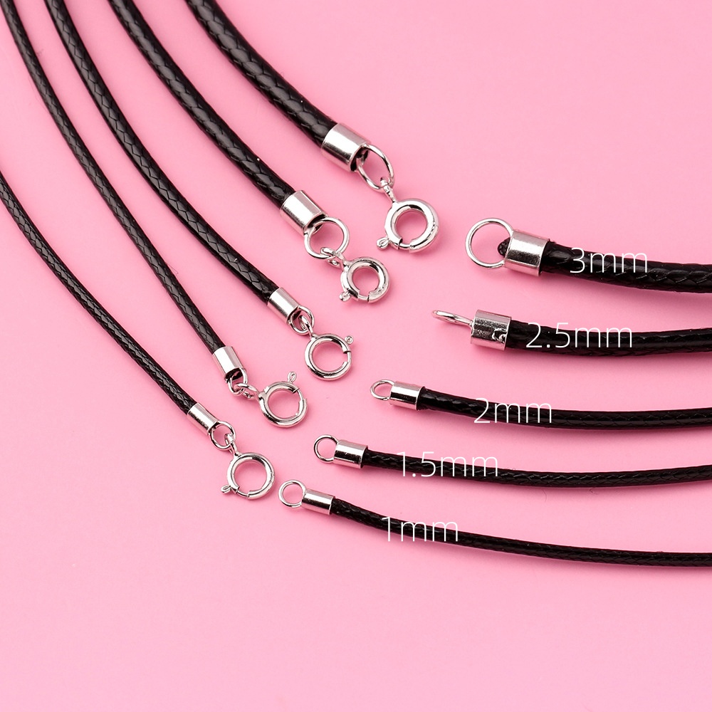 925 Silver Black Braided Leath - đánh giá và giá Jewelry Making In La