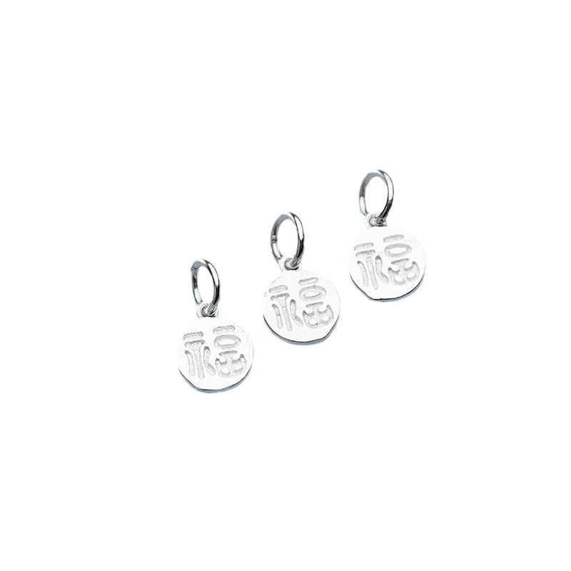 925 Silver Fu Character Charm  - đánh giá và giá Jewelry Making In La