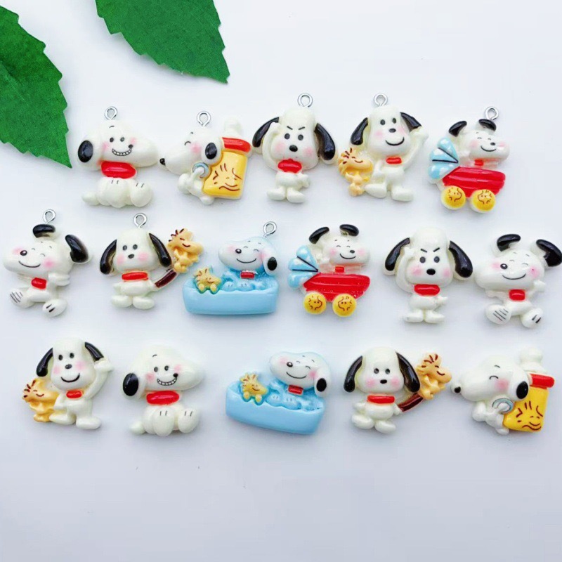12pcs resin cartoon dog pendan - đánh giá và giá Jewelry Making Jewelry
