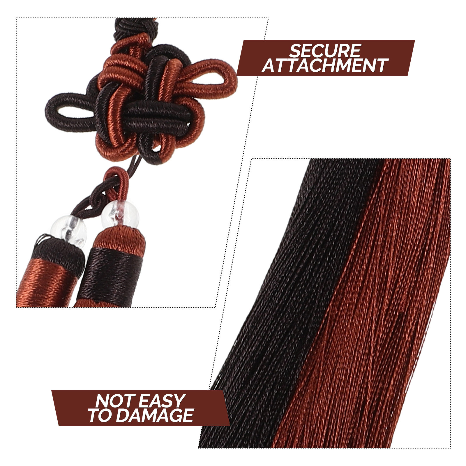 2Pcs Chinese Sword Tassel Silk - đánh giá và giá Knotting Cord Silk