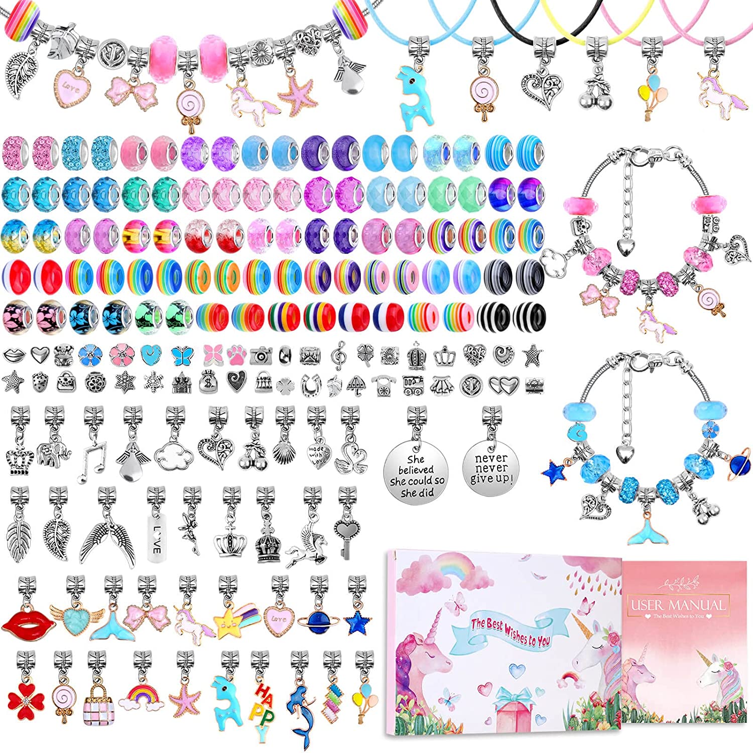 Charm Bracelet Making Kit DIY  - đánh giá và giá Jewelry Making Kits For Girls