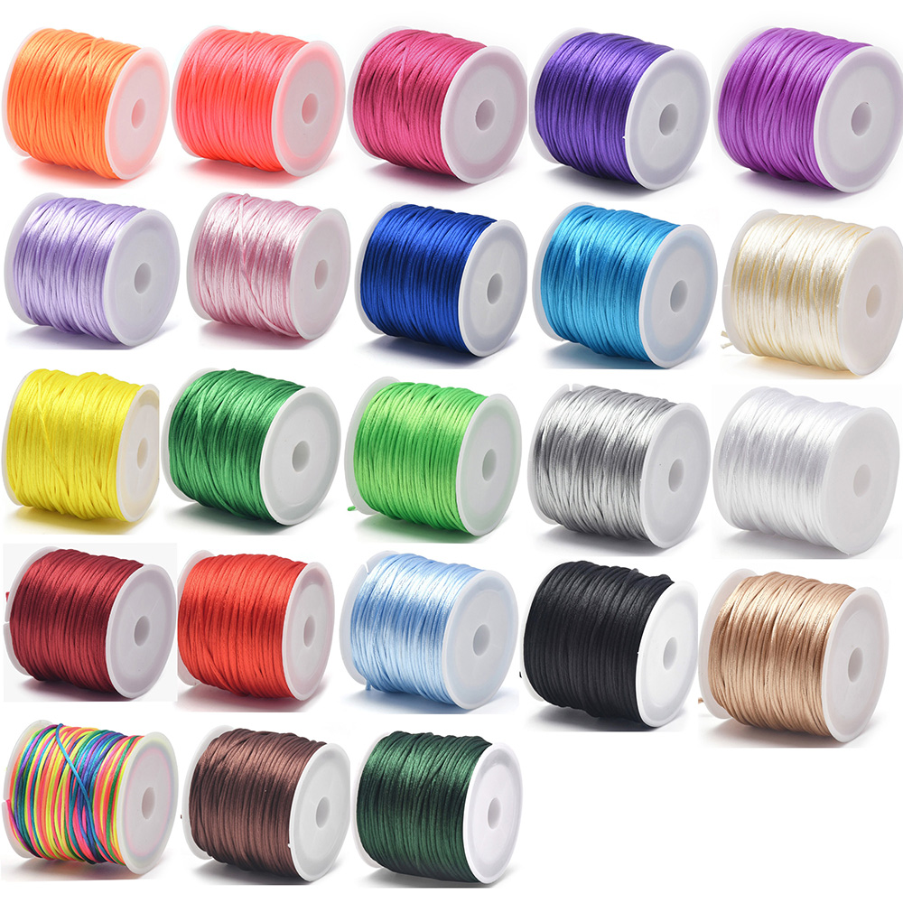 1.5mm Crafts Satin Rattail Cor - đánh giá và giá Knotting Cord Silk