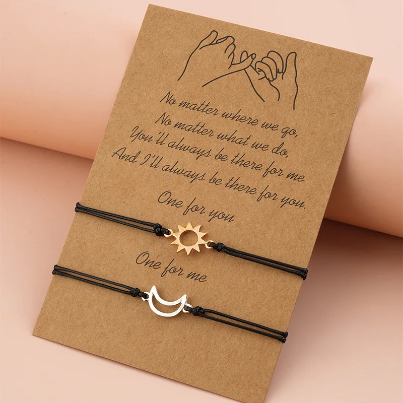 Simple Sun and Moon Alloy Wax  - đánh giá và giá Memory Wire Bracelet