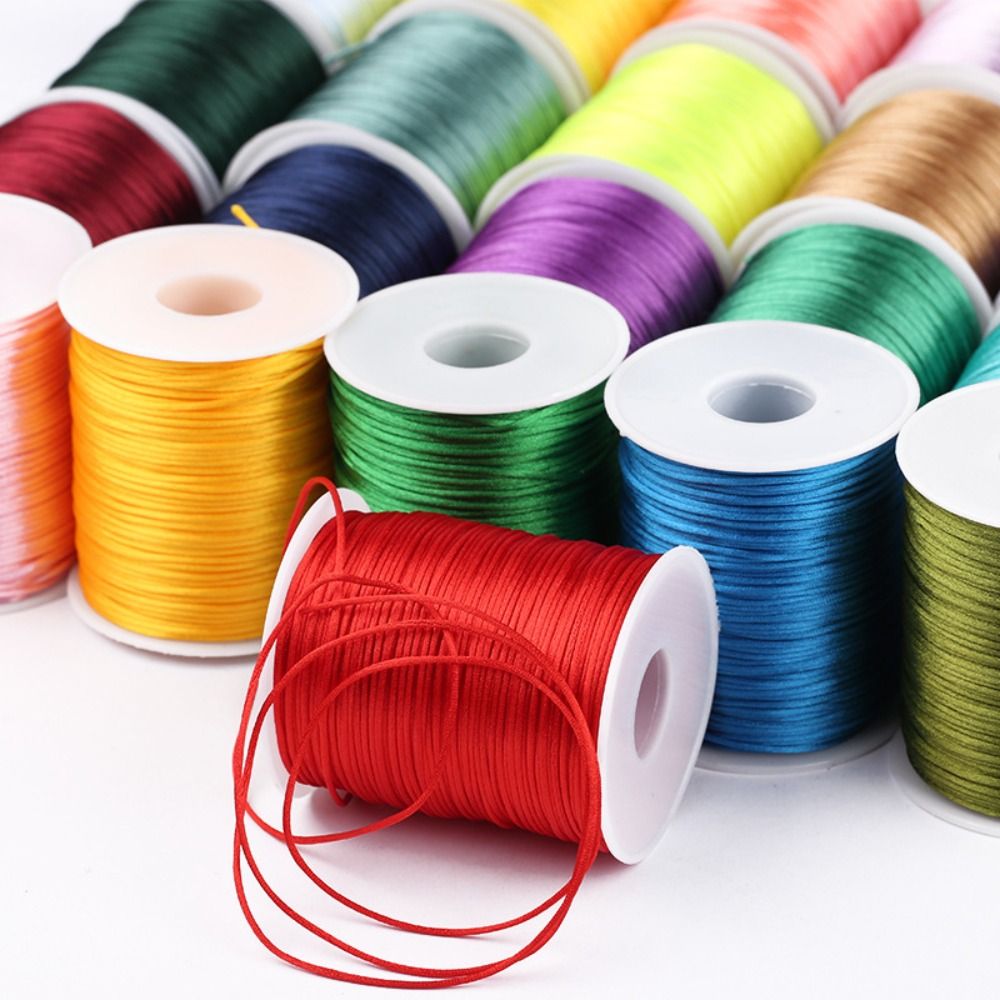 100m Craft String 1.5mm Satin  - đánh giá và giá Knotting Cord Silk