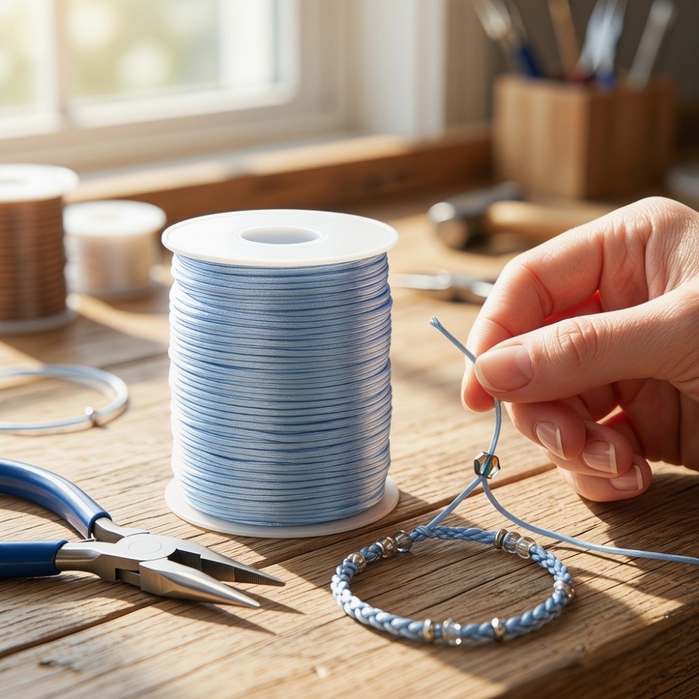 100m Craft String 1.5mm Satin  - đánh giá và giá Knotting Cord Silk