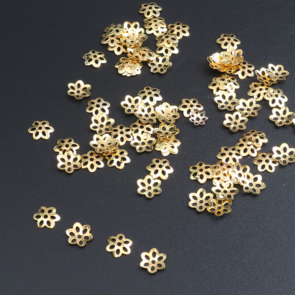100Pcs Flower Bead Caps for Br - đánh giá và giá Jewelry Making In Bali