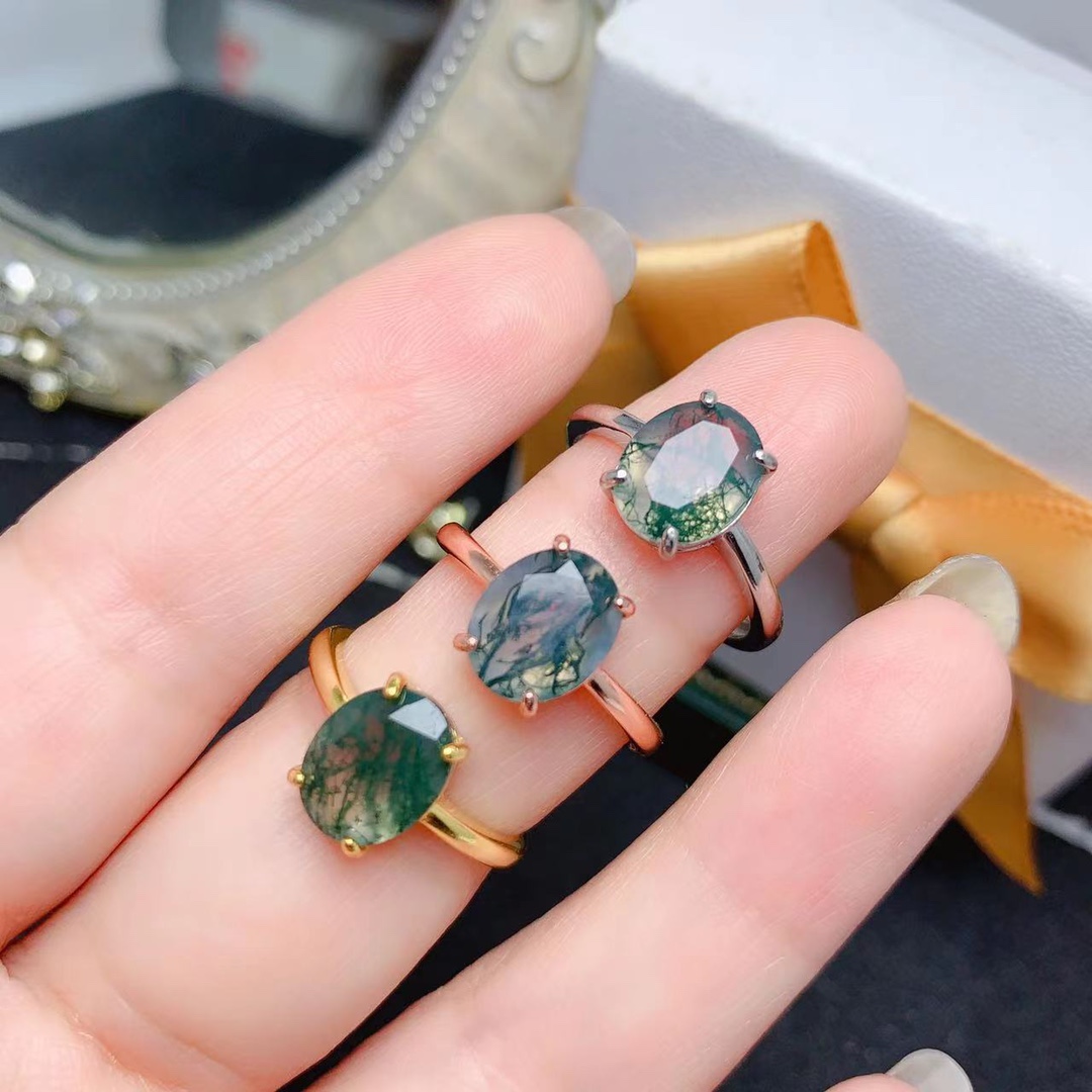 Natural Moss Agate 8x10mm Enga - đánh giá và giá Jewelry Making University