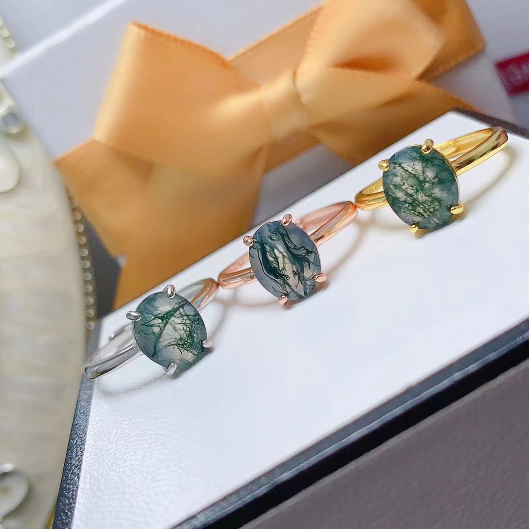 Natural Moss Agate 8x10mm Enga - đánh giá và giá Jewelry Making University