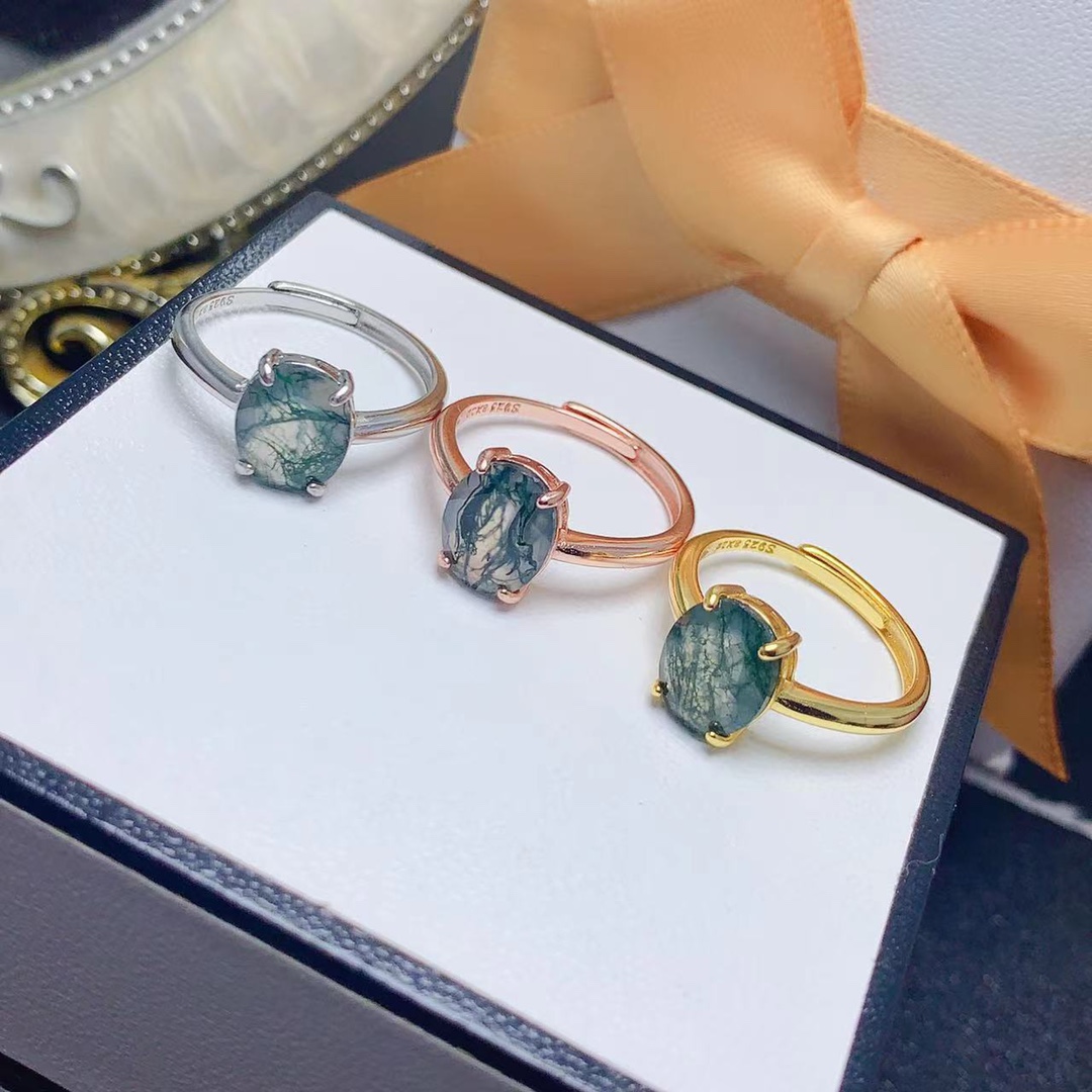 Natural Moss Agate 8x10mm Enga - đánh giá và giá Jewelry Making University