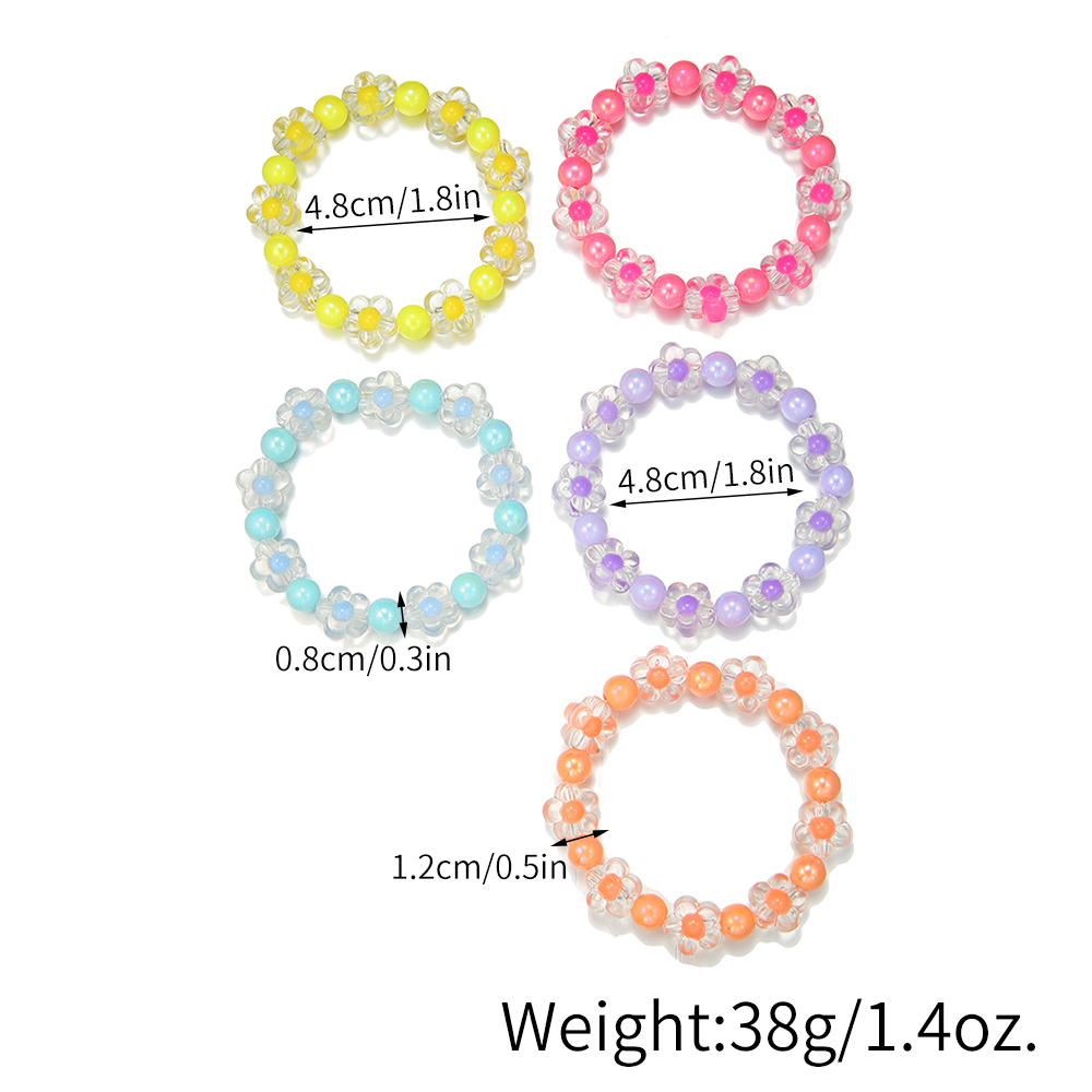 5Pcs/Set Colorful Beads Flower - đánh giá và giá Jewelry Making Kits For Girls