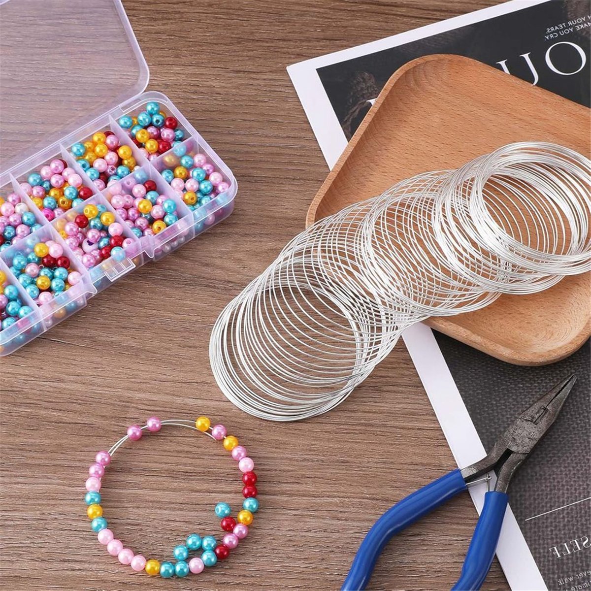 A008 100 Loop Jewelry Wire, Me - đánh giá và giá Memory Wire Bracelet