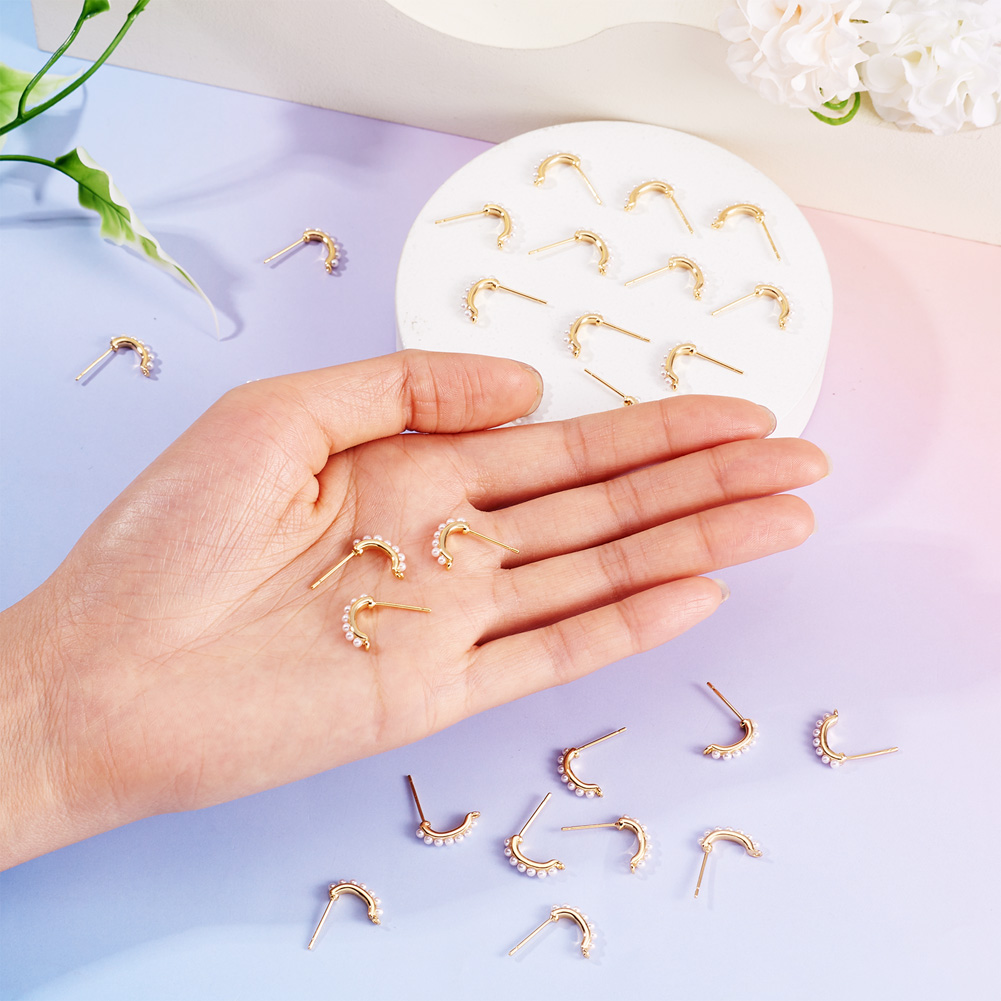 30pcs Brass Stud Earring Findi - đánh giá và giá Jewelry Making Beads