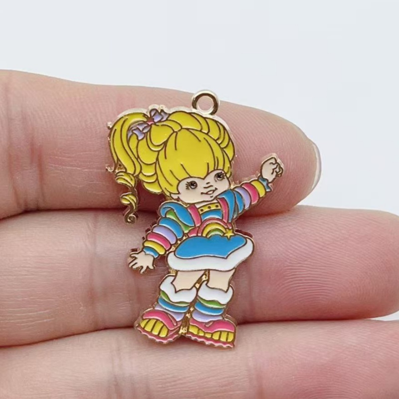 10pcs Cute Little Girl Enamel  - đánh giá và giá Jewelry Making Jewelry