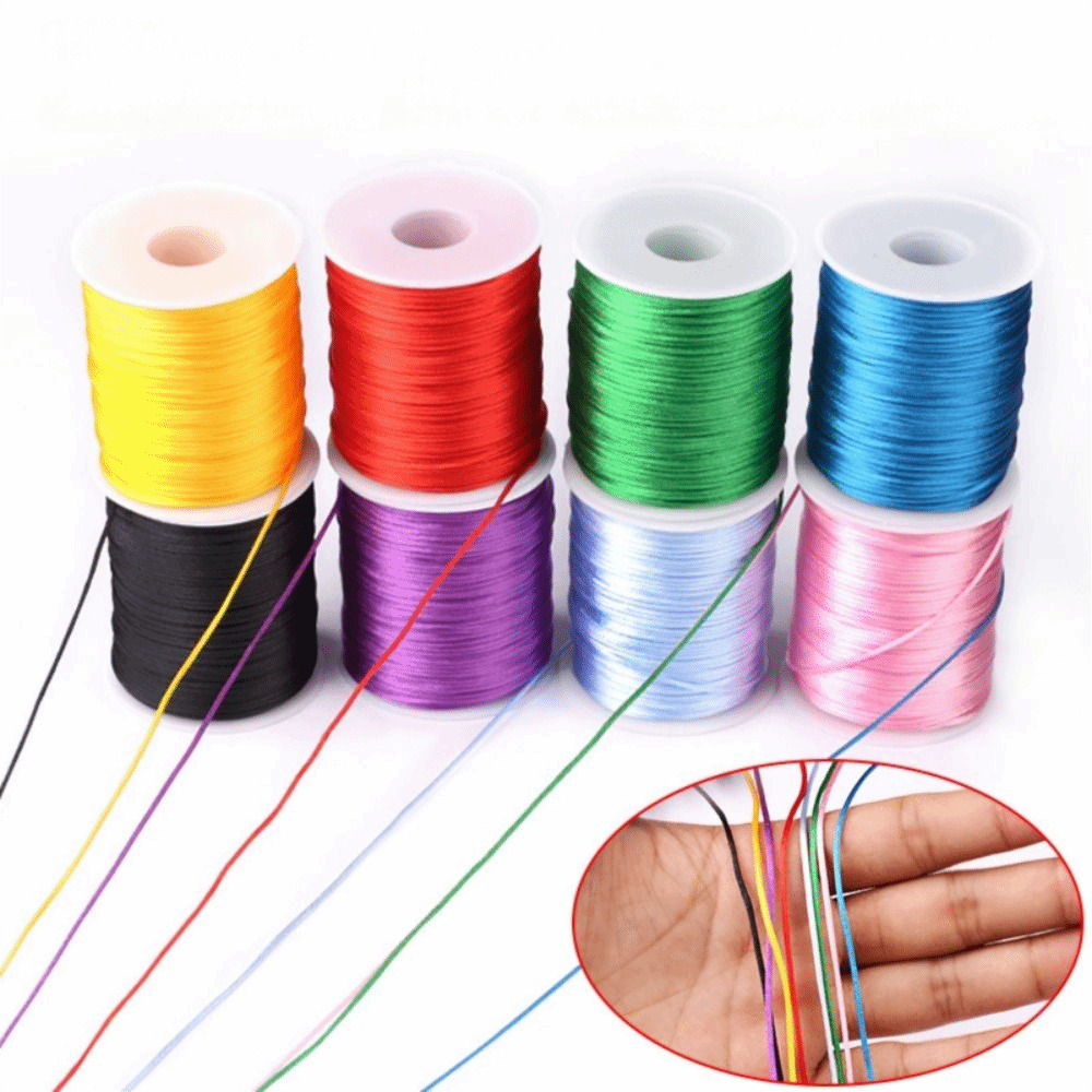 100m Craft String 1.5mm Satin  - đánh giá và giá Knotting Cord Silk